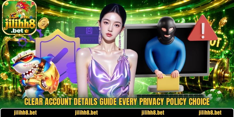 Clear account details guide every privacy policy choice