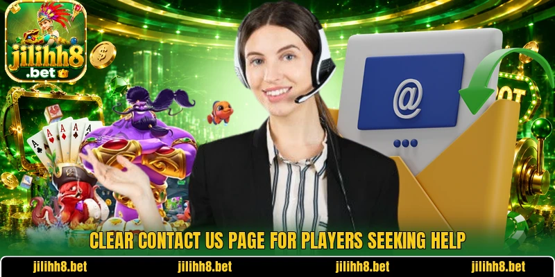 Clear contact us page for players seeking help Clear contact us page for players seeking help