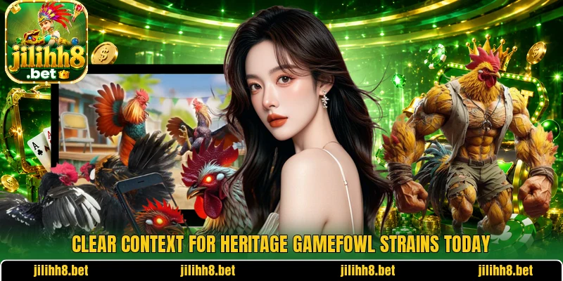 Clear context for heritage gamefowl strains today Clear context for heritage gamefowl strains today