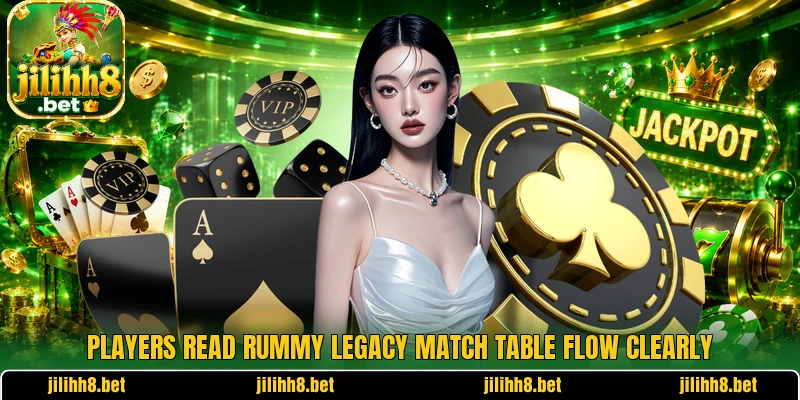 Players read Rummy Legacy Match table flow clearly