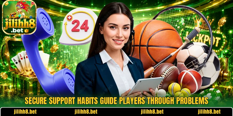 Secure support habits guide players through problems Secure support habits guide players through problems