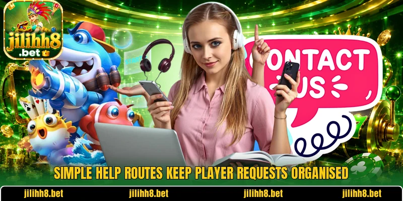Simple help routes keep player requests organised Simple help routes keep player requests organised